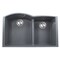 Nantucket Sinks 60/40 Double Bowl Undermount Granite Composite Titanium PR6040-TI-UM - alternate 1